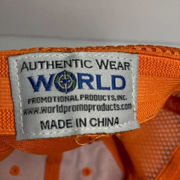 Detroit Cap Hat Adult Orange Fitted Budweiser Great American Lager‎ Embroidered - Picture 12 of 13